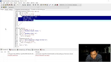 Bubble sort Descending_UAS_AlgoritmaPemrograman2