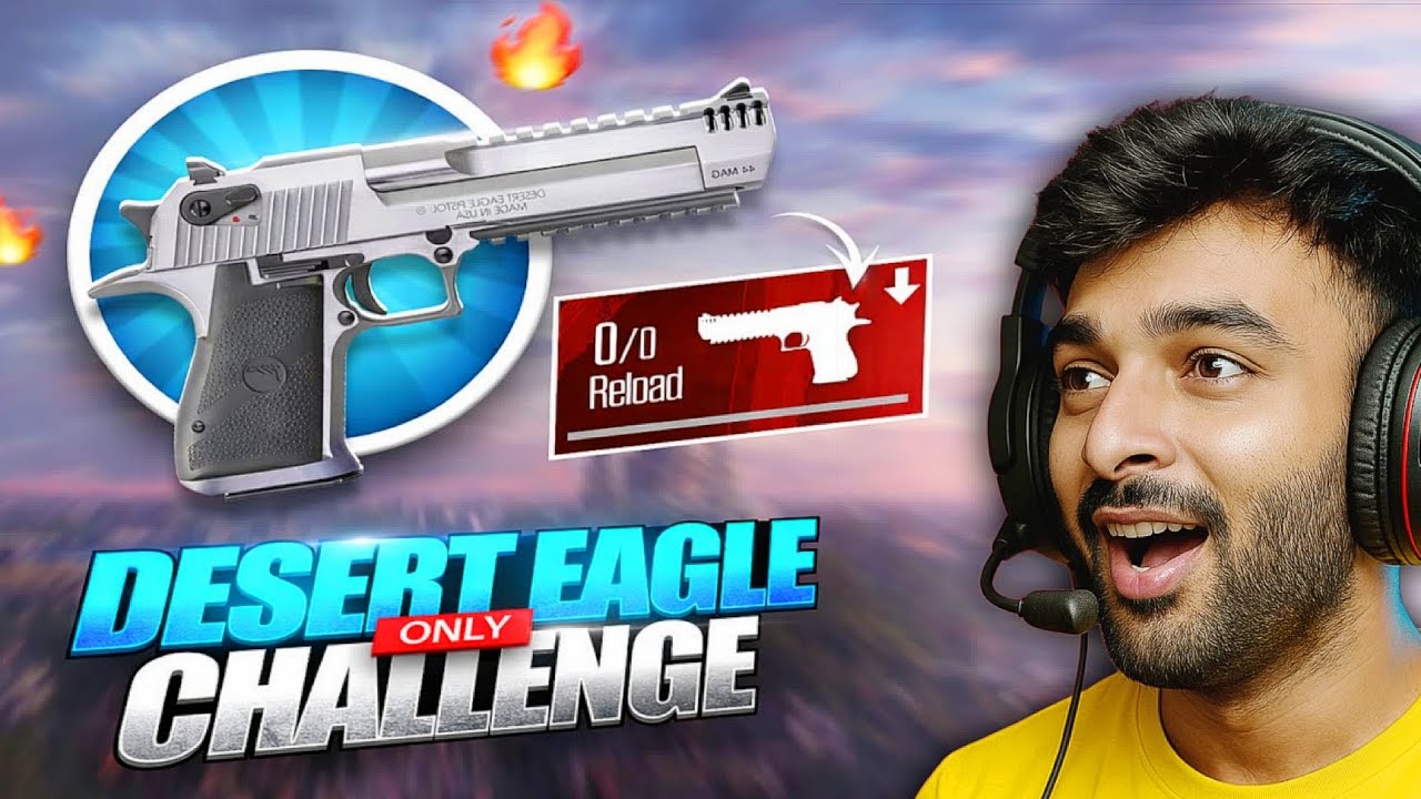 Only Desert Eagle Challenge in BR Rank 🔥 - YouTube