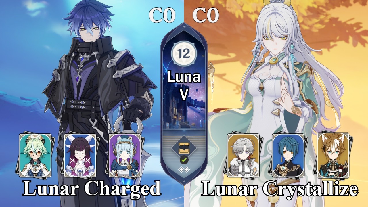 C0 Flins Lunar Charged & C0 Zibai Lunar Crystallize | Spiral Abyss 6.4 Luna V