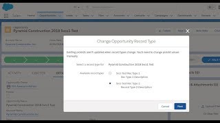 Record Types 101.1 Basic Intro - Salesforce Lightning