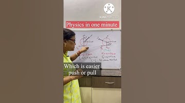 लॉन रोलर को खींचना आसान है या  ढकेलना ? which Is easier pull or push Physics In one minute  #shorts