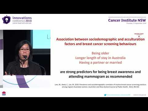 Breast cancer screening practices among immigrant women in Australia Dr Cannas Kwok, Western Sydney