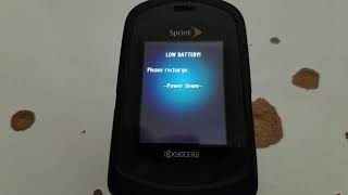 Kyocera Duramax - Battery empty