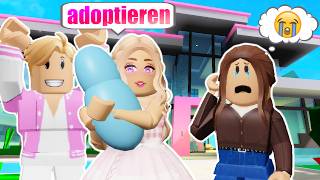 BARBIE 👩🏼 adoptiert mich 👧🏻 in BROOKHAVEN 🏡 Roblox Roleplay Story