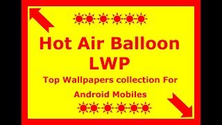 Parachute Live Wallpaper 2018| Hot Air Balloon LWP For Android Mobiles screenshot 4
