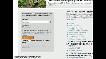 NETBEANS + JDK JAVA SE DOWNLOAD