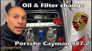 How to do an Oil and Filter change yourself - Porsche Cayman Boxster Gen 2 987.2 3.4 2.9 Easiest job