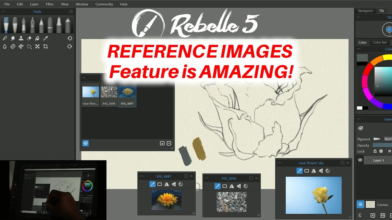 How to use Reference Images in Rebelle 5 