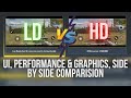 Ld vs resources in call of duty mobile  ui performance graphics side by side comparision