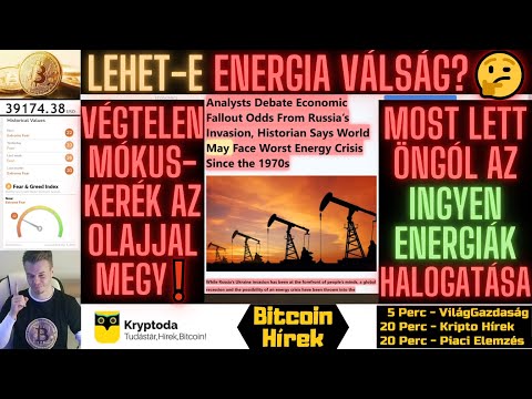 Bitcoin Hírek (527) - Lehet-e Energia Válság? Mostanra lett Öngól az INGYEN ENERGIÁK Halogatása