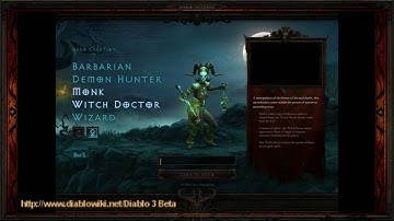 Diablo 3 Character Selection Screen Beta
