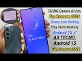 Tecno Camon 40 Pro Frp Remove 2026 | All Tecno Frp Bypass Android 15✅Screen Lock✅Play Store Working 