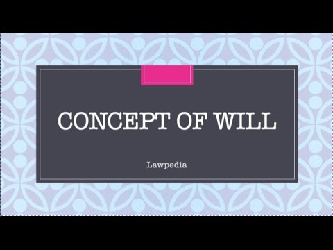 Vidéo: Will under Indian Succession Act ?