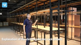 Explanation of the clothing display rack project