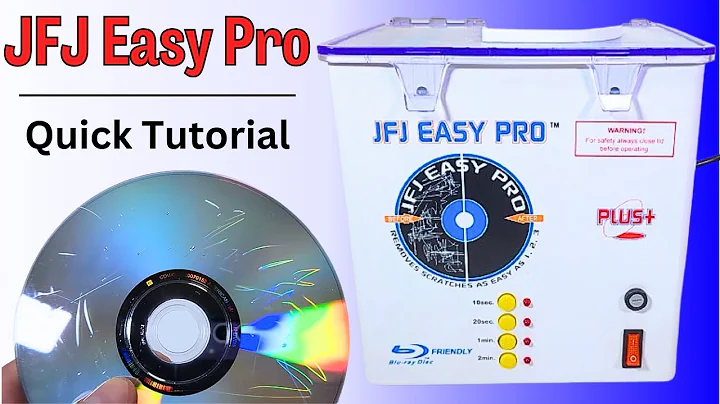 How to Use the JFJ Easy Pro - Disc Repair, Quick Tutorial
