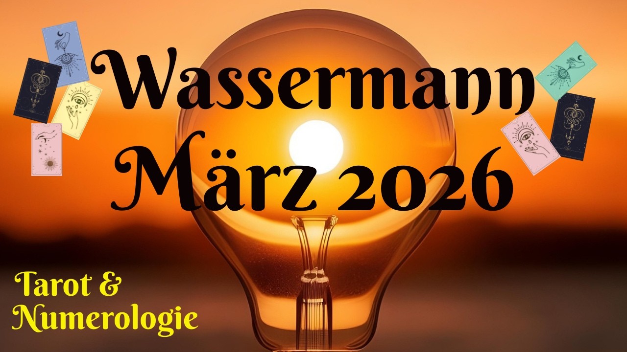 Wassermann ♒️  - Sonne, Mond und Aszendent: Tendenzen / Impulse für März 2026 / Tarot