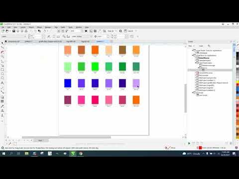 Corel Draw Tips & Tricks Print all your colors RGB or CMYK with numbers and  names 