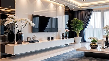 Trendy Luxury Living Room TV Stand Decorating Ideas 2025 | TV Tables & Home Interior Design Trends