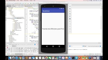 Display the current time in English words on Android