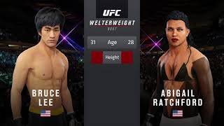 UFC 4 | Bruce Lee vs. Abigail Ratchford (Model) (EA Sports UFC 4) screenshot 5