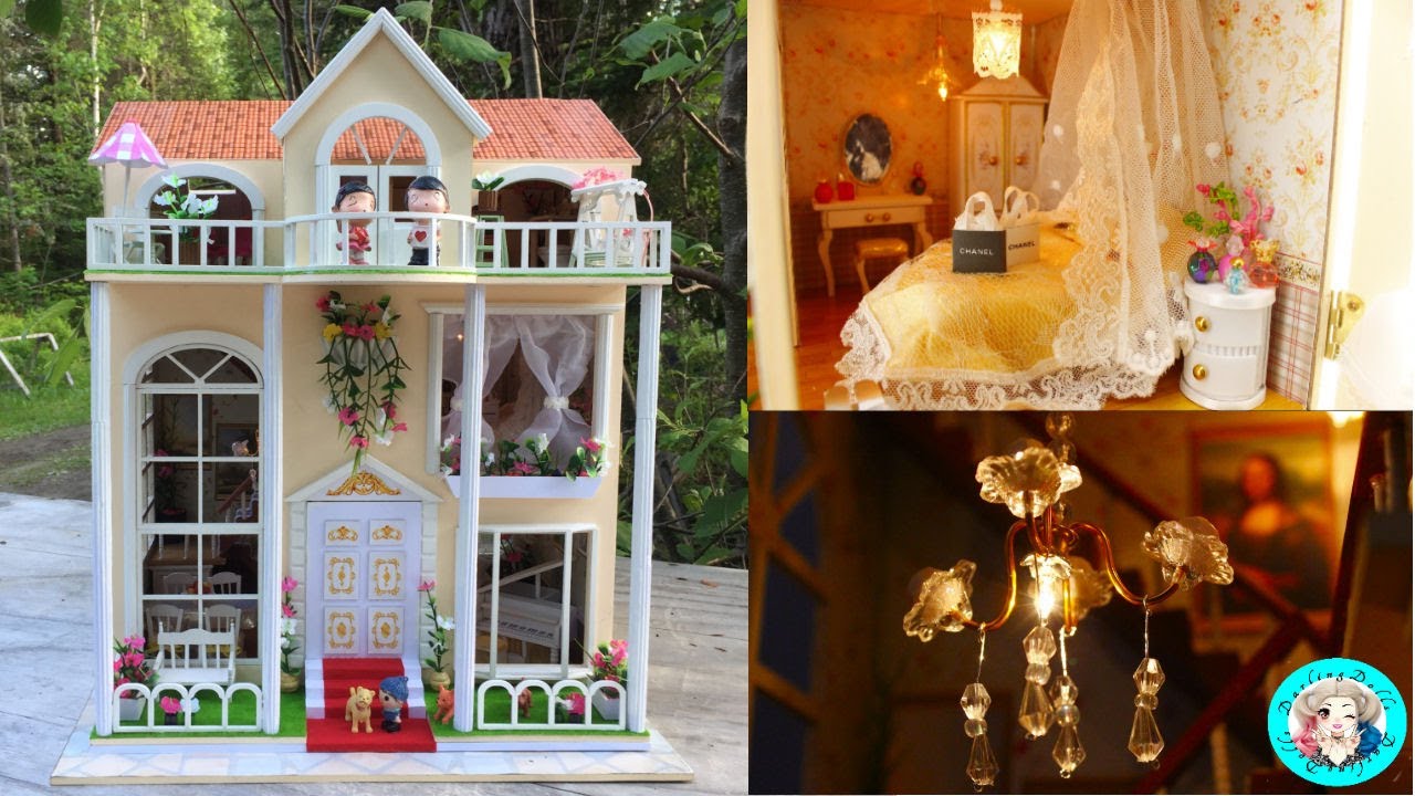 DIY Miniature Sweet Home Dollhouse~Huge Mansion! with 
