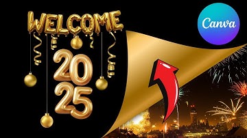 Crafting a Page Curl Animation for New Year Design Using Canva | Step-by-Step Tutorial