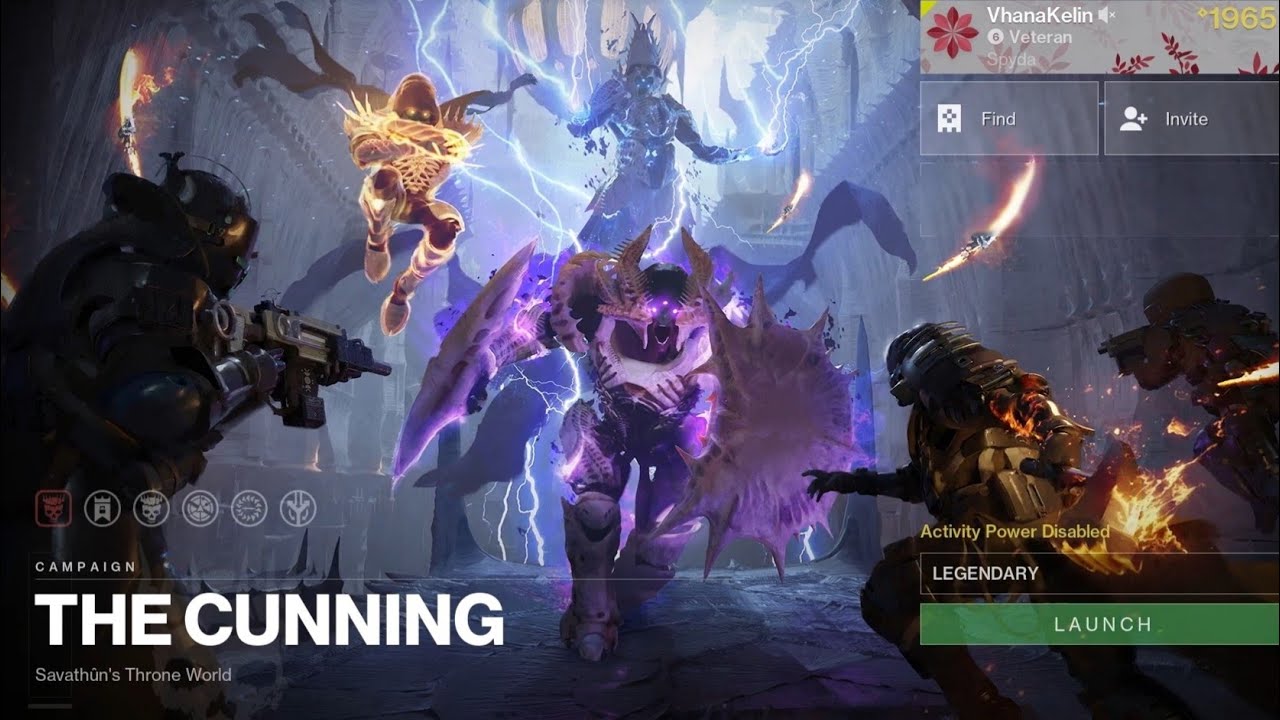 Solo Legendary Campaign "The Cunning" Destiny 2 - [The Witch Queen]