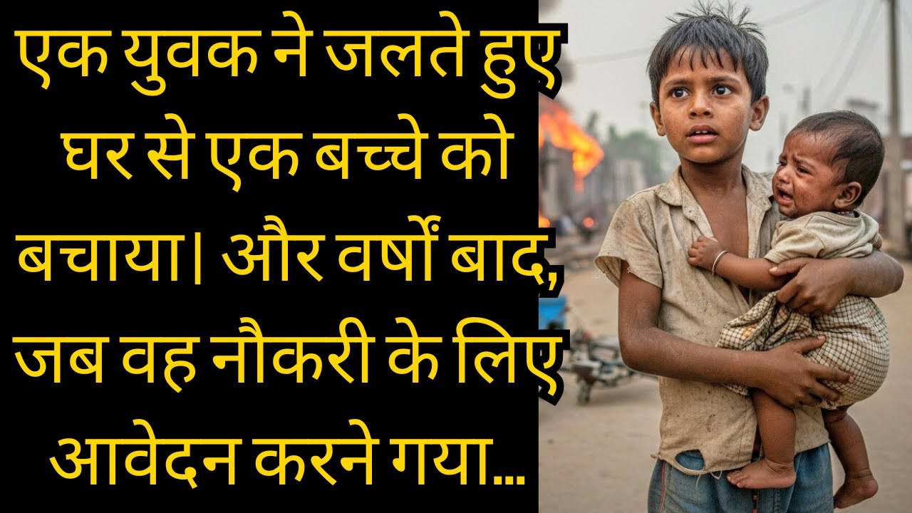 एक युवक ने एक बच्चे को जलते हुए घर से बचाया। और सालों बाद, जब वह नौकरी के लिए आवेदन करने गया...