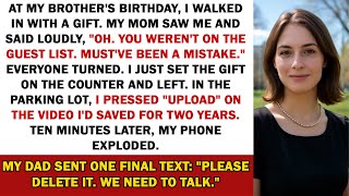 At My Brother’s Birthday, I Walked In With A Gift. My Mom Saw Me And Said Loudly, “Oh. You...