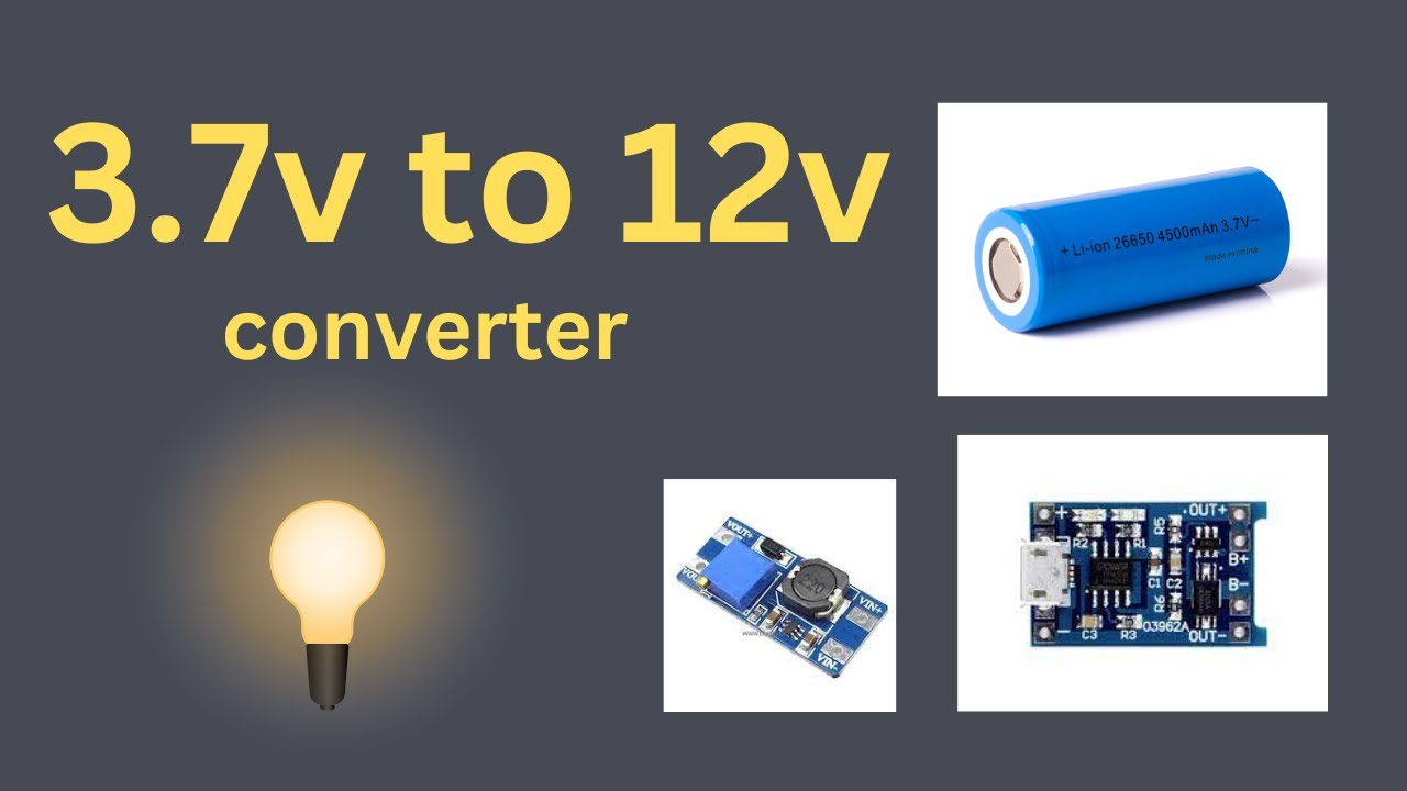 3.7v  to 12v vonverter#gadgets #cool