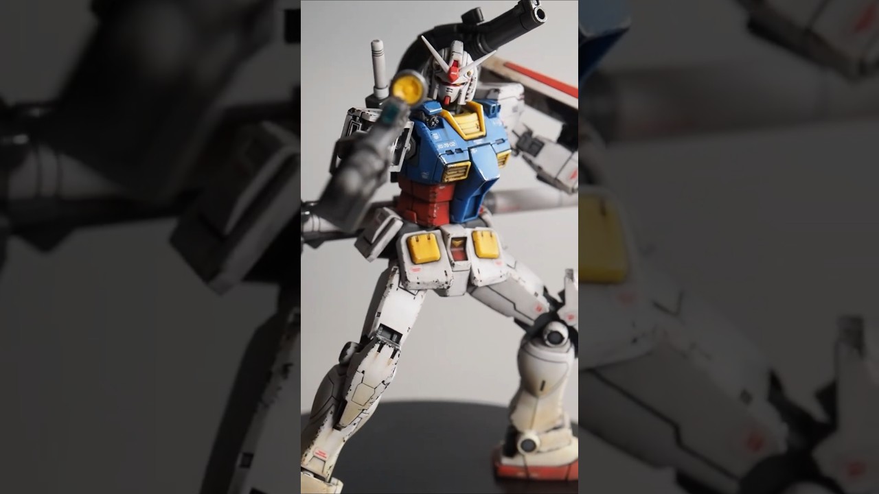 ガンプラ 製作レビュー】初心者が初めての「成形色に簡単ウェザリング