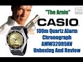 True Legend! | Casio 100m Quartz Alarm Chronograph AMW320R9AV "The Other Arnie" Unbox & Review