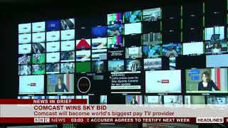 Comcast wins blind auction for Sky (Global) - BBC News - 23rd September 2018