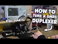 How to tune a gmrs duplexer using the rigol dsa815