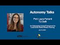 Autonomy Talks - Laura Ferranti: An Optimization-based Framework for Local Robot Motion Planning