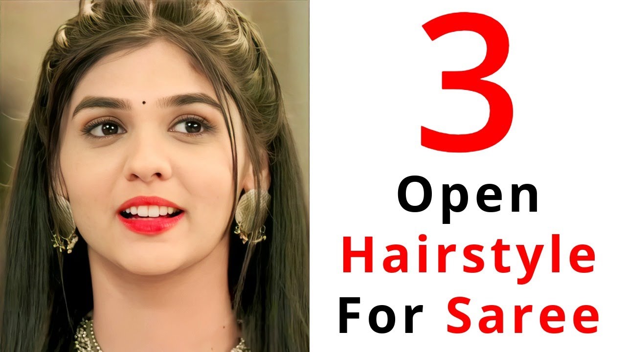 What kind of hairstyle suits for saree? - Quora