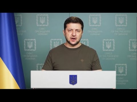 ომში მყოფი  უკრაინის პრეზიდენტი ვოლოდიმირ ზელენსკი დღეს ტელეხიდით  მსოფლიოს  5 ქალაქს მიმართავს