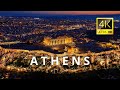 Athens greece  in 4k ultra 60fps by drone