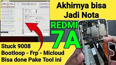Cara Fix Stuck 9008 Redmi 7a Flash Firmware dengan Mrt v3.95 auto done!!
