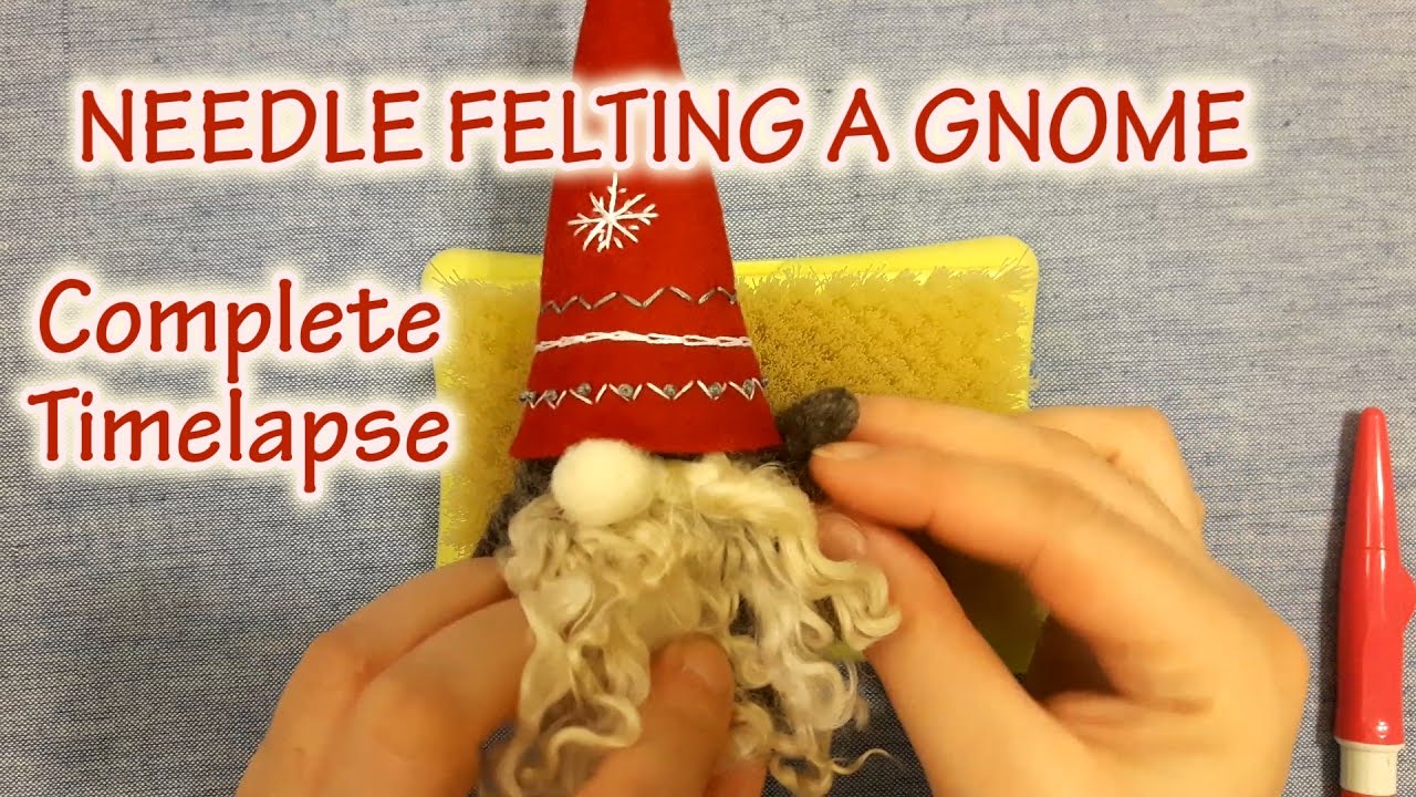 Beard Hat Fantasy Forest Elf Felt Needlefelt Needle Felted Wool Gnome