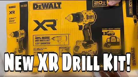 New Dewalt XR Drill Kit - Unboxing