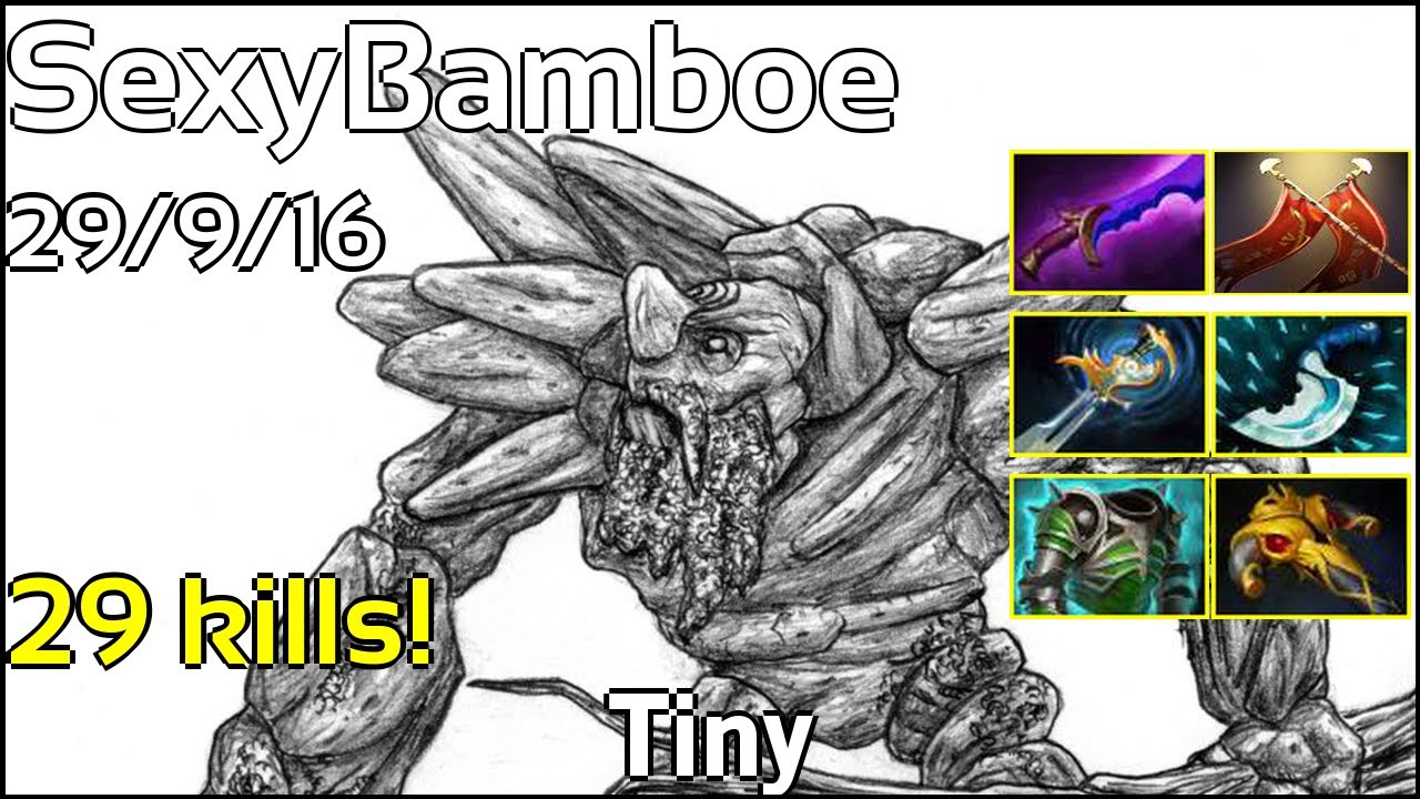29 kills! SexyBamboe  - Tiny - Dota 2  7.18