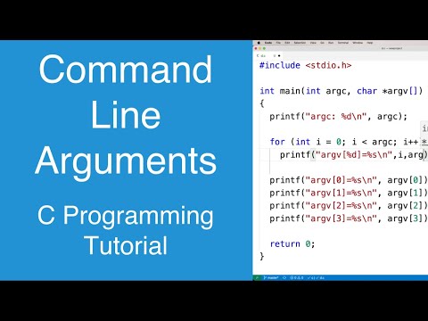 Video: Apakah argumen baris arahan C#?