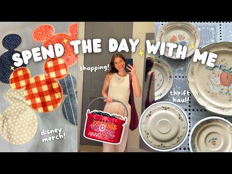 Spend the Day With Me ✨ Target Finds, Disney Outfits, Cleaning & Cottagecore Yard Sale Treasures!