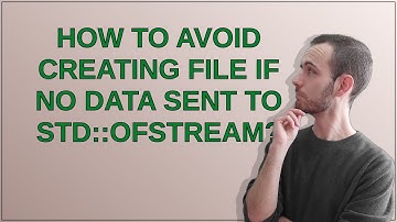 How to avoid creating file if no data sent to std::ofstream?