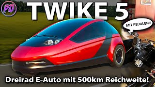 TWIKE 5  Threewheeled EV with over 300 miles range!