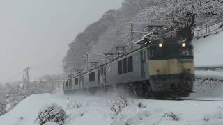 EF64-1000 4重連 2022.1.1 in 姨捨