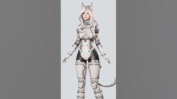 Stellar Girl Miyoko ^^ #3d #unrealengine #gamedev #3dcharacterdesign #unity