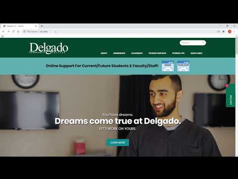 Delgado Canvas Login Tutorial