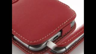 PDair Leather Case for HTC One (M8) - Book Type (Red) screenshot 2